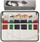 ARTIFY 41 Pieces Long Handle Paint Brushes, Expert Series, Hog Bristle, Horse Hair and Nylon Hairs Art Set Includes a Carrying Canvas Roll, for Acrylic, Oil, Watercolor and Gouache